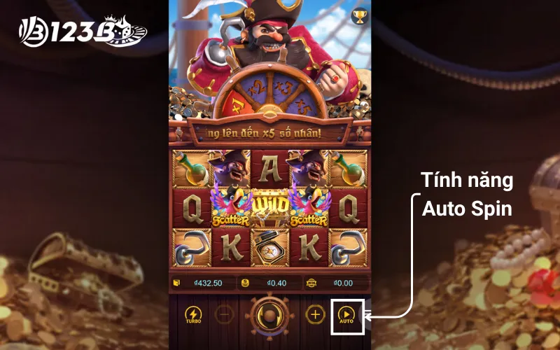 Tính năng Auto Spin Captain’s Bounty