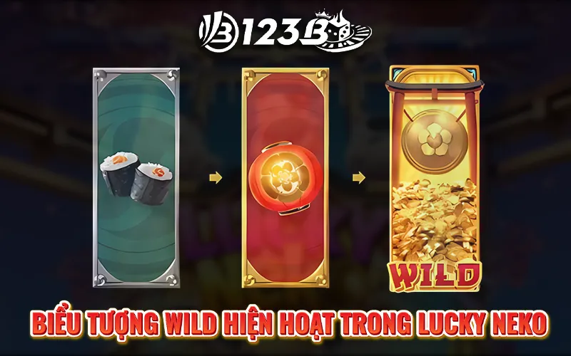 Biểu tượng Wild hiện hoạt trong Lucky Neko