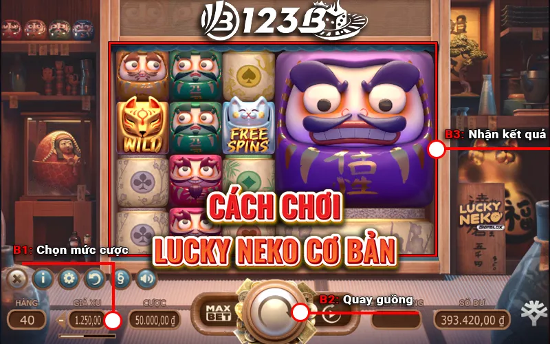 Cách chơi Lucky Neko