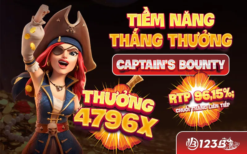 Tiềm năng thắng thưởng của Captain’s Bounty slot