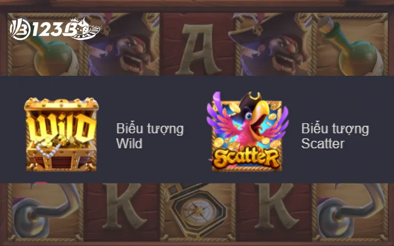 Biểu tượng Wild và Scatter trong Captain’s Bounty